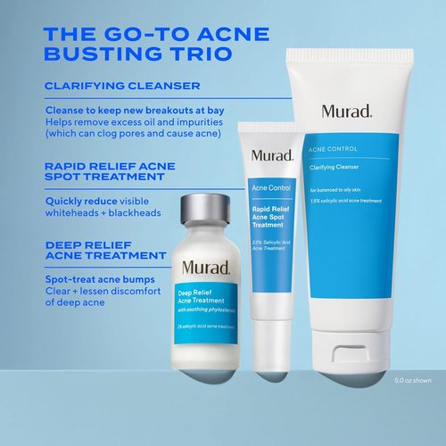 Murad Acne Control Cleanser - Salicylic Acid & Green Tea for Deep Pore Cleansing & Oil Control