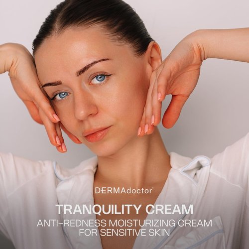 DERMAdoctor Hyaluronic Acid Moisturizer - Hydrating Face Cream with Redness Relief & Squalane - 1.7oz