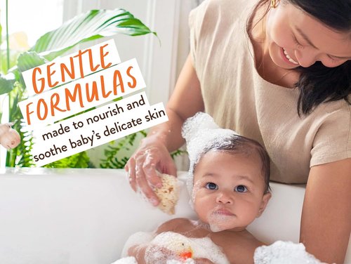 Babo Botanicals Baby Care Essentials Gift Set | Fragrance-Free Skincare & Bath for Delicate Skin - 5 Items