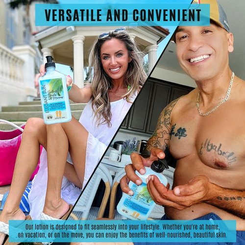 **Elegant Sun Saltwater Beaches Tan Extender - Aloe Vera After Sun Lotion for Sensitive Skin | Unisex Fresh Scent**