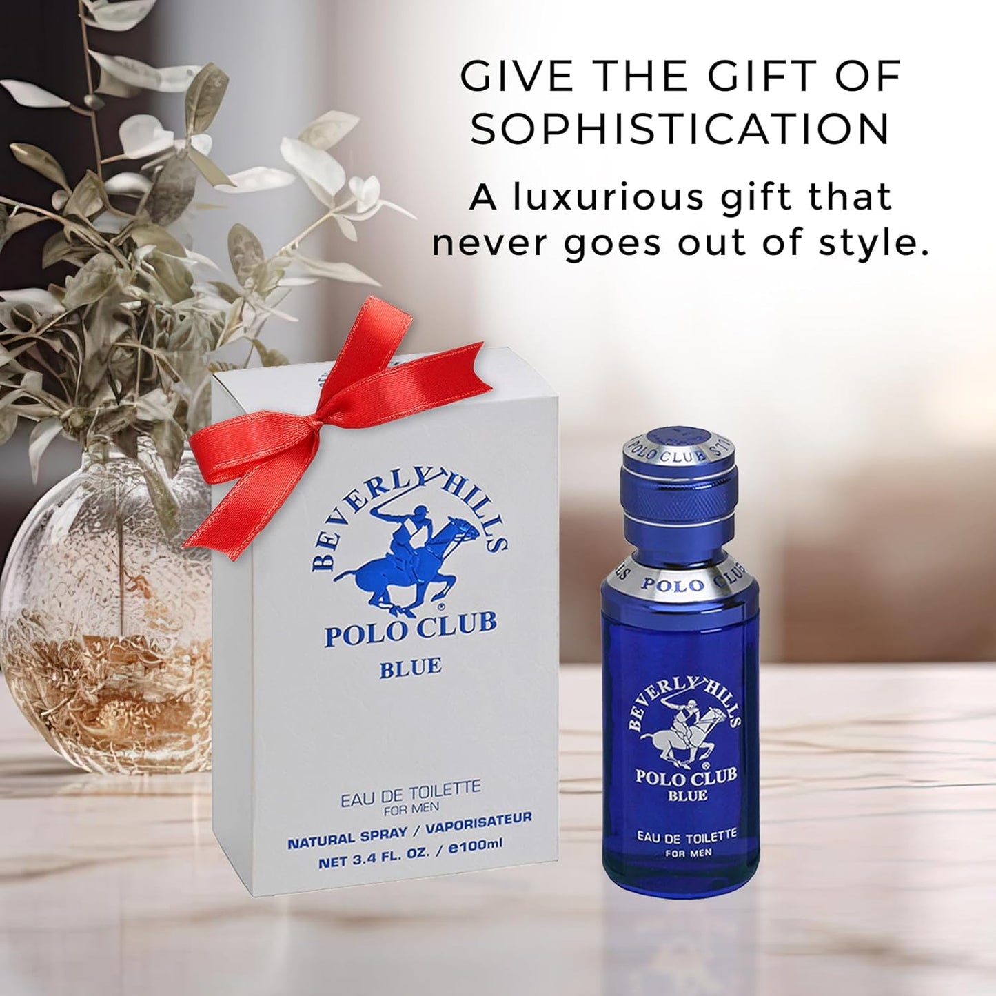 Beverly Hills Polo Club Cologne for Men - Fresh Oceanic Lavender & Sandalwood Scent | 3.4 fl. oz / 100 ml
