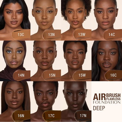 Charlotte Tilbury Airbrush Flawless Matte Foundation - Full Coverage Liquid Makeup | Natural-Matte Finish, Waterproof & Transfer Resistant