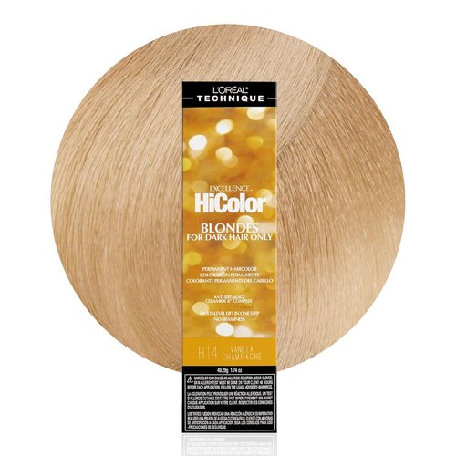 L'Oréal Technique HiColor Permanent Hair Color - Rich Browns & Blondes, Lifts Dark Hair, No Brassiness