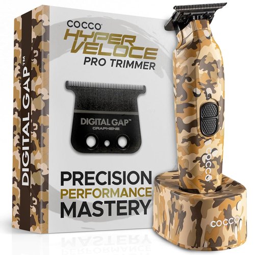 Cocco Hyper Veloce Pro Trimmer - Digital Gap Graphene Blade Edger with High-Torque Brushless Motor | Cordless All-Metal Design