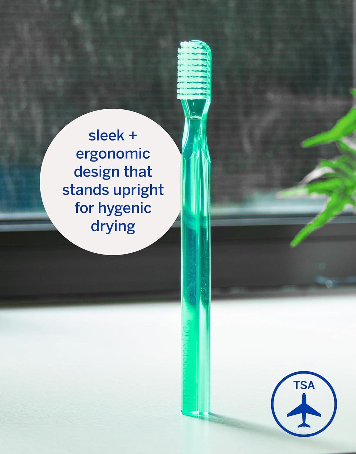 Supersmile Toothbrush - New Generation Design with 45° Soft Nylon Bristles | Ergonomic Handle for ADA Recommended Brushing Angle