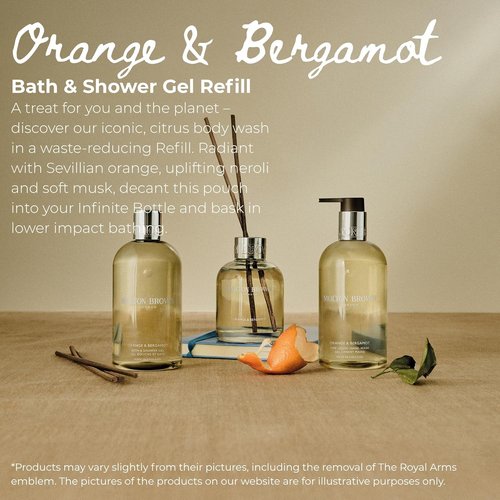 Molton Brown Body Wash Refill - Orange & Bergamot Scent | 13.5 Fl. Oz. Size