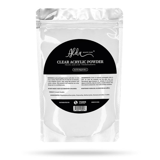 YSSER Alda Acrylic Powder Professional Acrylic Nail System 16oz Clear (Clear)