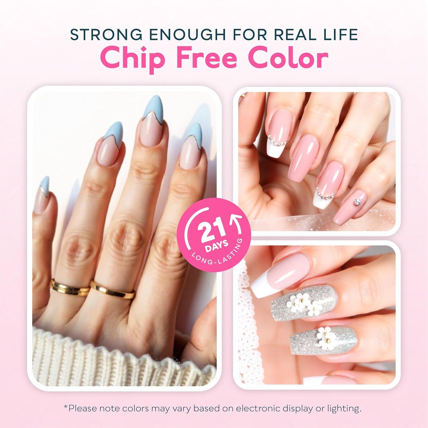 SUNUV Gel Nail Polish Kit - 16 Vibrant Colors with Base & Top Coat | Perfect for DIY Manicure at Home