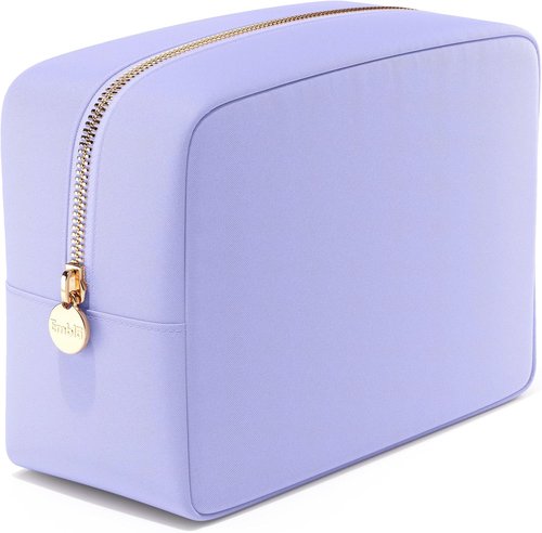 Embla Large Makeup Bag - Waterproof Nylon Travel Toiletry Pouch | Spacious Lavender Cosmetic Organizer