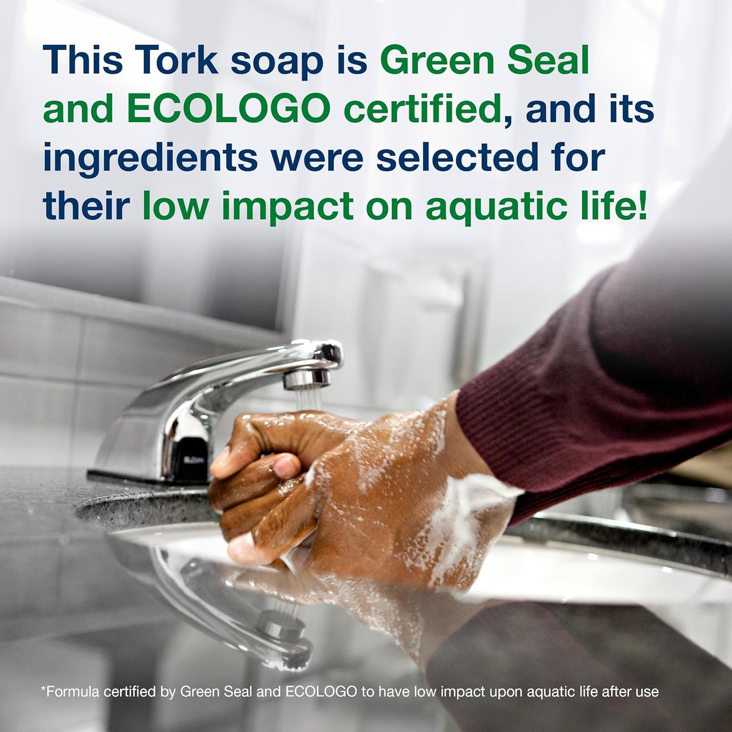 Tork Luxury Hand Washing Liquid Soap - Scented, 6 x 1L Bottles | Gentle Formula for Soft Skin