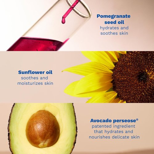 Mustela Baby Oil - Moisturizing Massage Oil with Avocado, Pomegranate & Sunflower - 3.38 Fl. Oz
