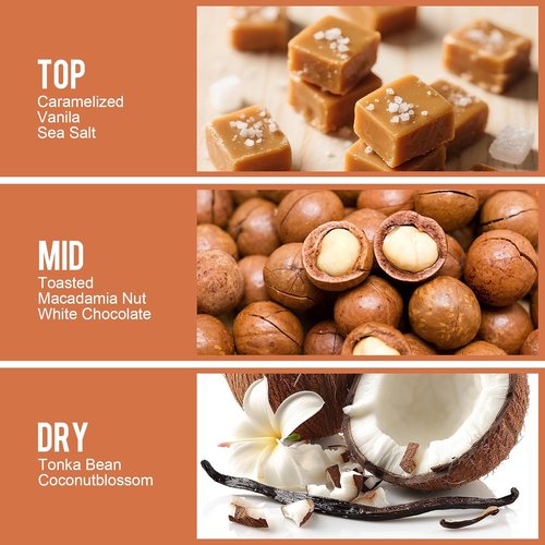 Regine Switzerland Hair Mist & Body Spray - Amber Gourmet Perfume, Travel Size 3 FL OZ | Sweet Scent with Macadamia, Caramel & Coconut Notes
