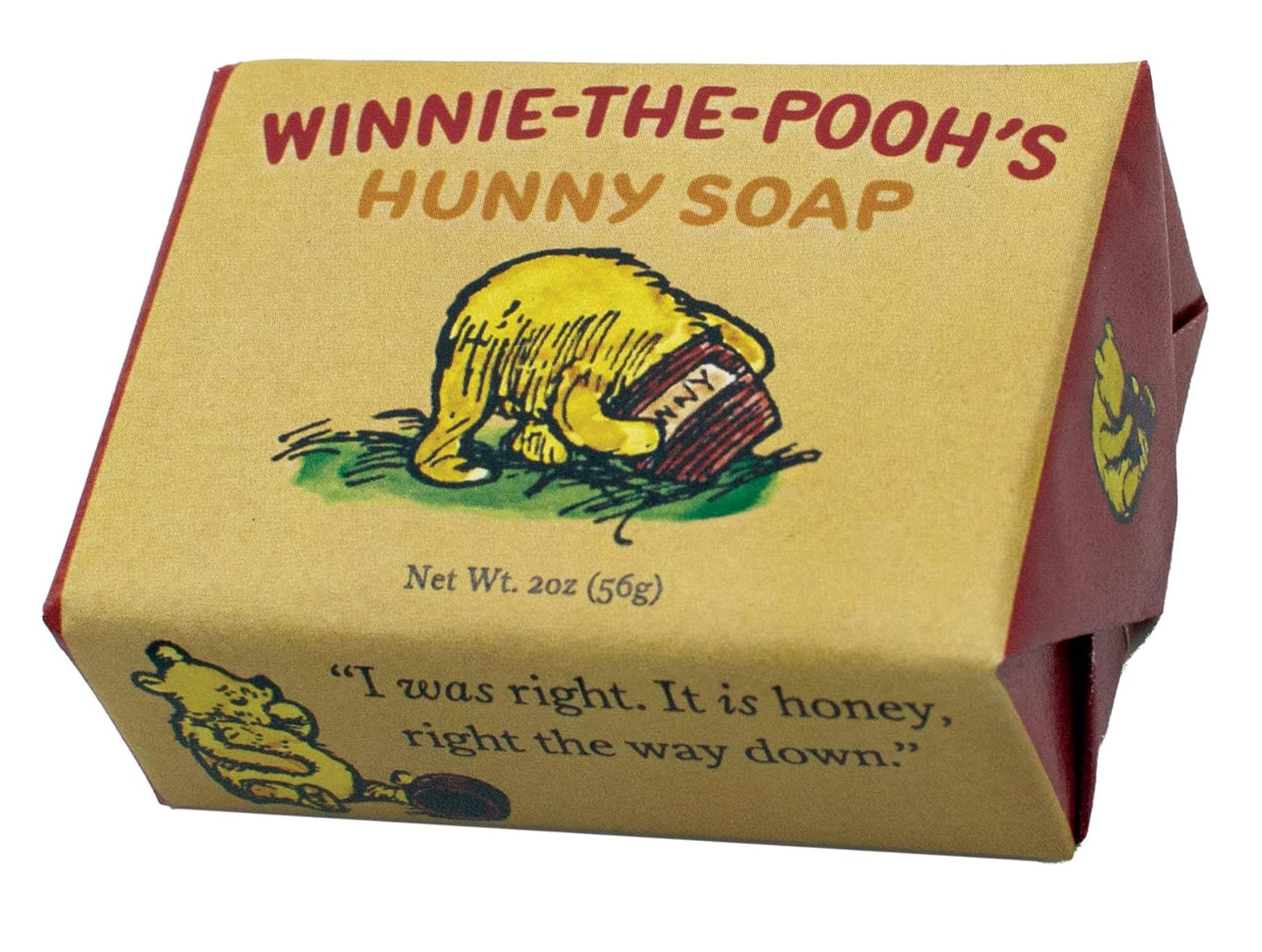 Unemployed Philosophers Guild Hunny Soap - Pooh Bear Themed, Made in USA, 2oz Travel Size