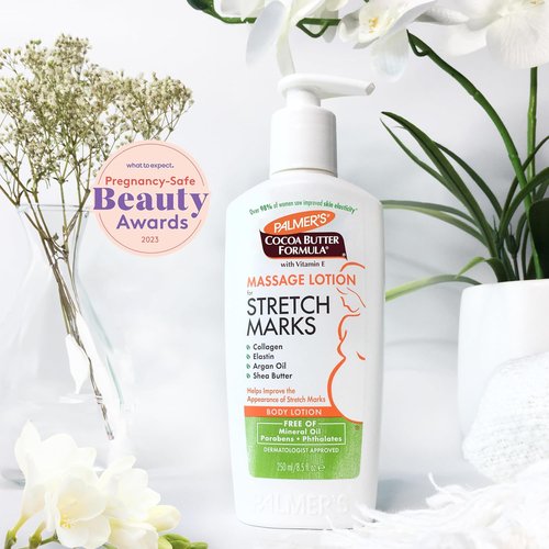 Palmer's Cocoa Butter Formula Massage Lotion - Stretch Mark Relief for Pregnancy Skin Care | 8.5 Oz