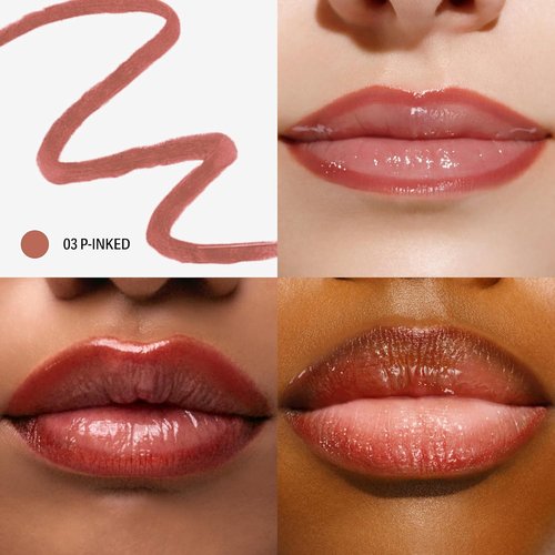 Sacheu Lip Liner - Long Lasting Waterproof Lip Tint with Hyaluronic Acid & Vitamin E | Vegan, Transfer Proof Matte Finish (p-INKED)