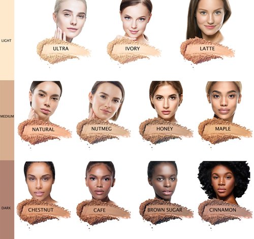 BellaTerra Cosmetics Mineral Powder Foundation – Ultra | Deep Cool Shade with Matte Finish | Buildable, Long-Wearing Mineral Coverage for a Polished, Natural Look 9g