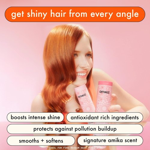 Amika Mirrorball Conditioner - High Shine & Protection with Antioxidants | 10.1 oz