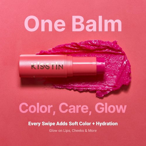 KAHI Kisstin Balm - Nourishing Face Moisturizer & Makeup Stick | Skin-Refining Glow Balm (0.32 oz)