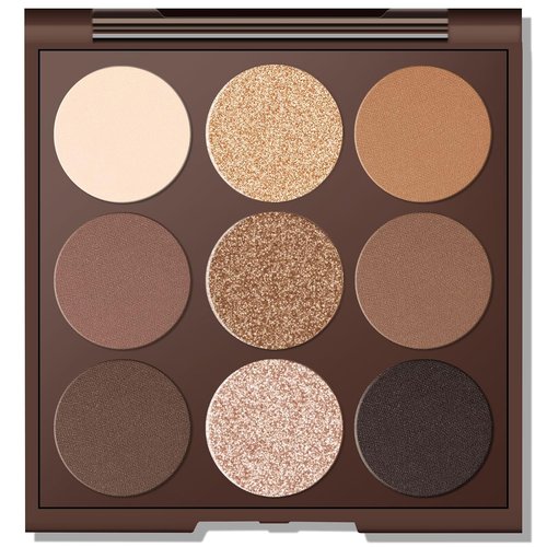 MYSTER ROSEY Neutral Eyeshadow Palette - Long-Lasting Vegan Matte Shades with Mirror | 0.5oz (Autumn Sunshine)