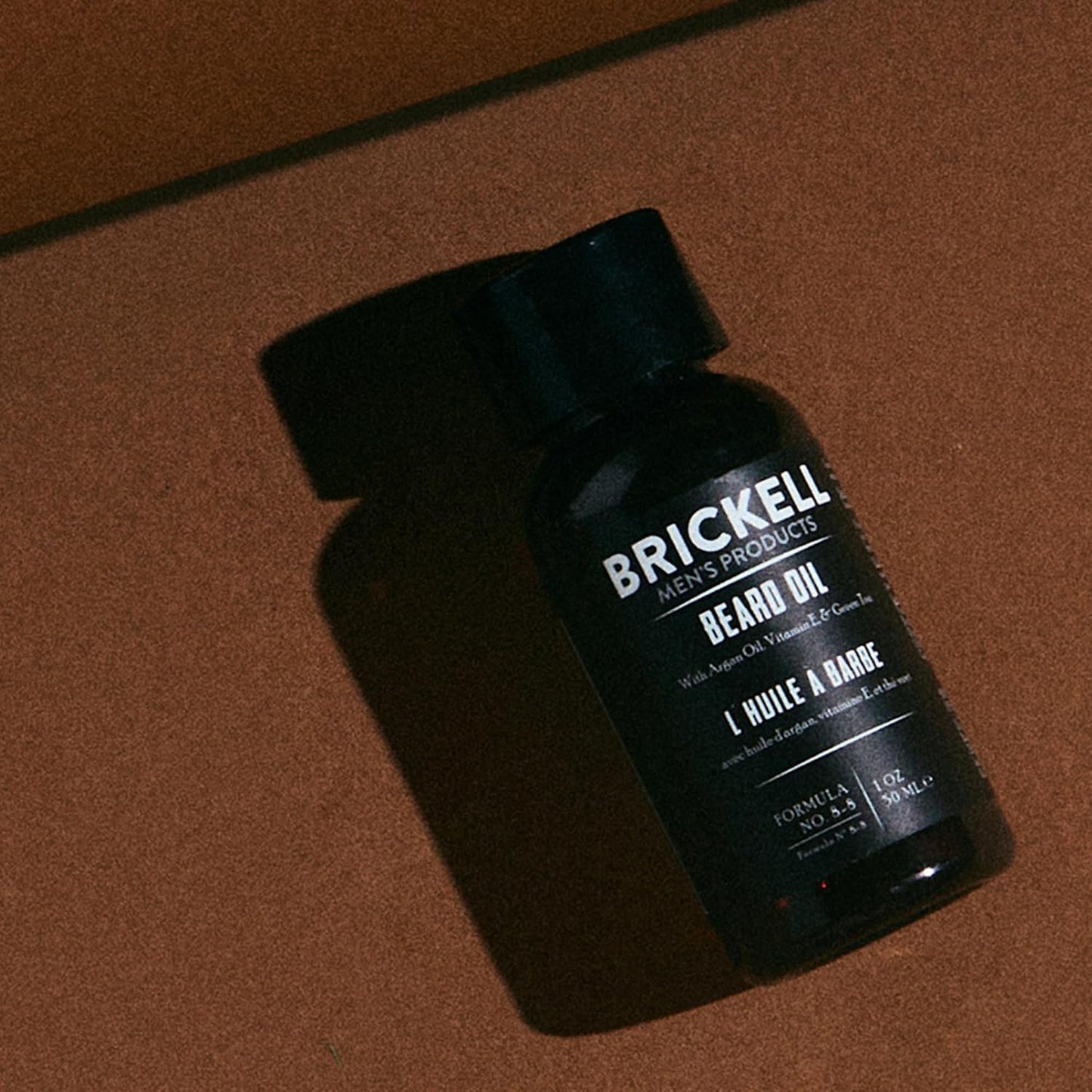 Brickell Men's Beard Oil - Natural Argan & Jojoba Oil for Softening & Strengthening Hair | 1 Ounce