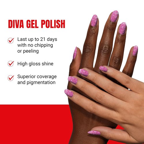 DND Gel | Mirrorball Collection Gel Polish Set - UV/LED & Air Dry Chip-Free Duo, 0.5 Fl Oz Each