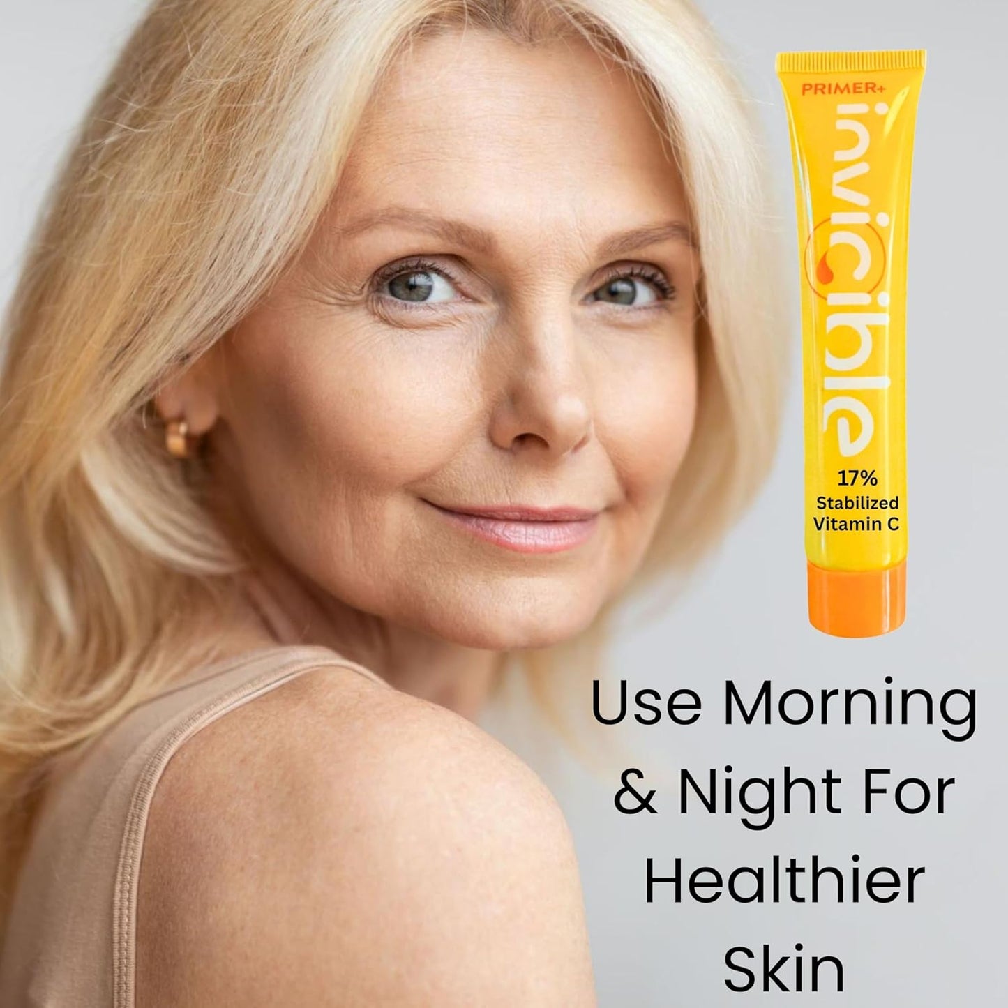 Skiennix Face Primer - Brightening & Illuminating with 17% Vitamin C | Smooths Skin Tone, 1fl oz