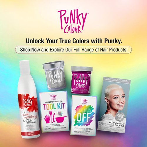 Punky Colour Hair Color Remover - Easily Remove Temporary, Permanent & Semi-Permanent Dye | Ammonia-Free, Bleach Kit