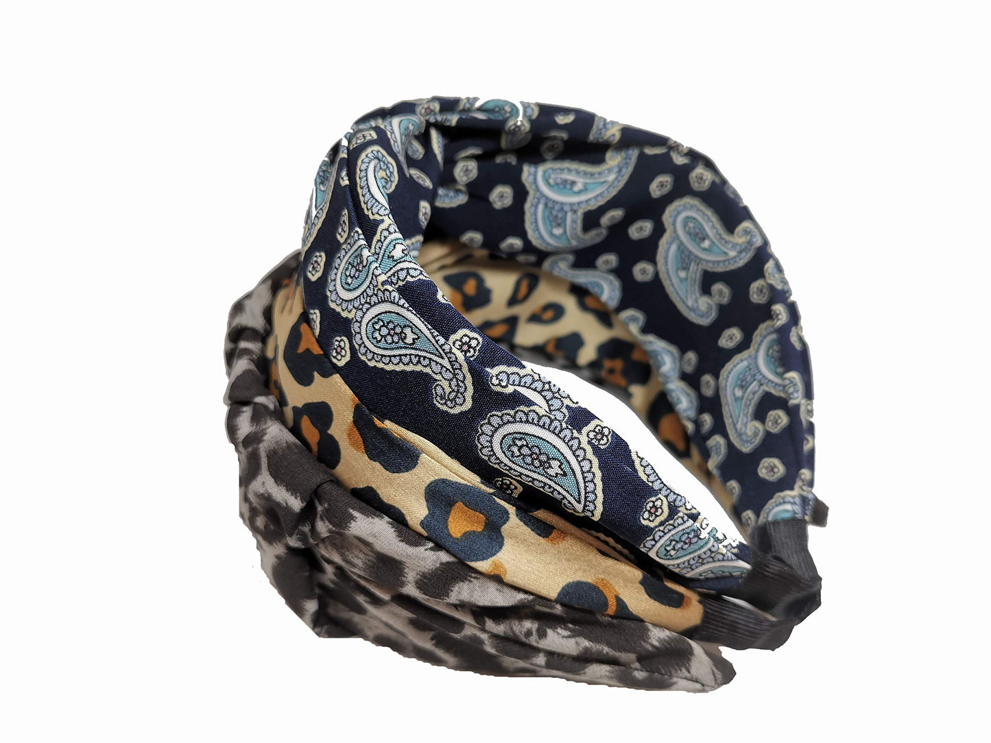 Hair Hoop Hair Band Sinpry 3 Pieces Wide Headbands Hair Hoop Hair Band with Multi-color and Multi-Pattern for Woman Girl (Leopard,Blue,BlackCheetah)