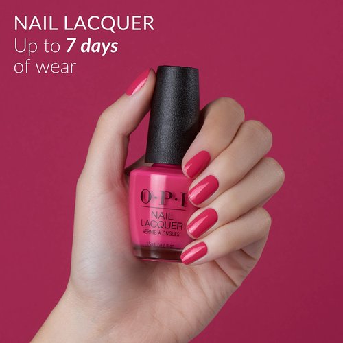 OPI Nail Lacquer Purple With a Purpose | Opaque Dark Purple Shimmer Chip Resistant Nail Polish | Fast Drying, Streak Free