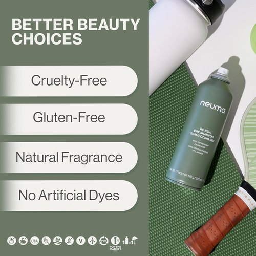 Neuma Re Neu Dry Shampoo - Talc-Free, Fast-Absorbing Volumizing Formula | 6 Fl. Oz., Coconut Kalette Scent
