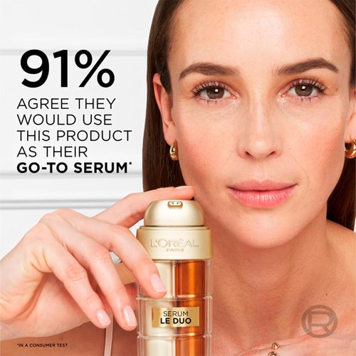 L'Oreal Paris Age Perfect Serum - Brightening & Firming Anti-Aging Formula with Collagen Peptide, 1 fl oz