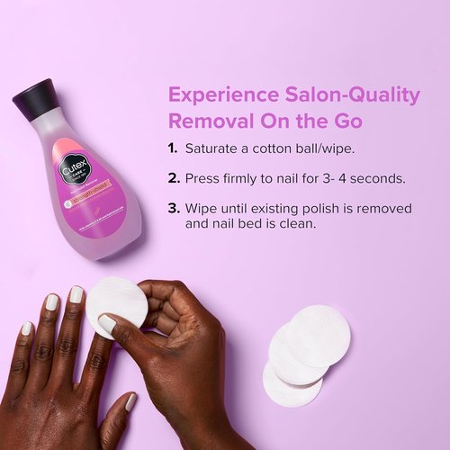 Cutex Strength Shield Nail Polish Remover - Nourishing Formula with Vitamins E & B5 | 6.7 fl oz