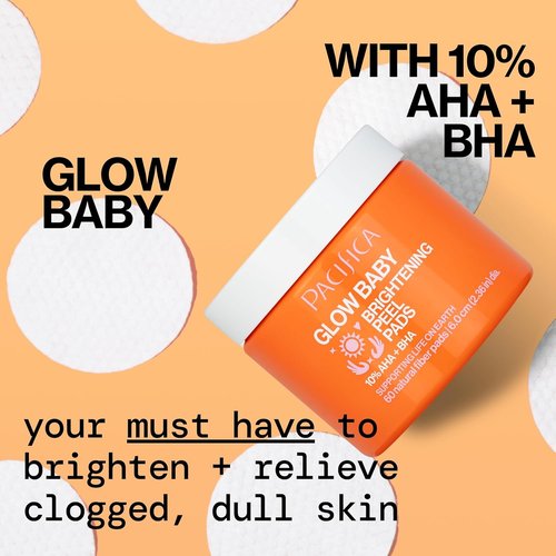Pacifica Brightening Peel Pads - Glow-Enhancing Exfoliation | 60 Count for Radiant Skin