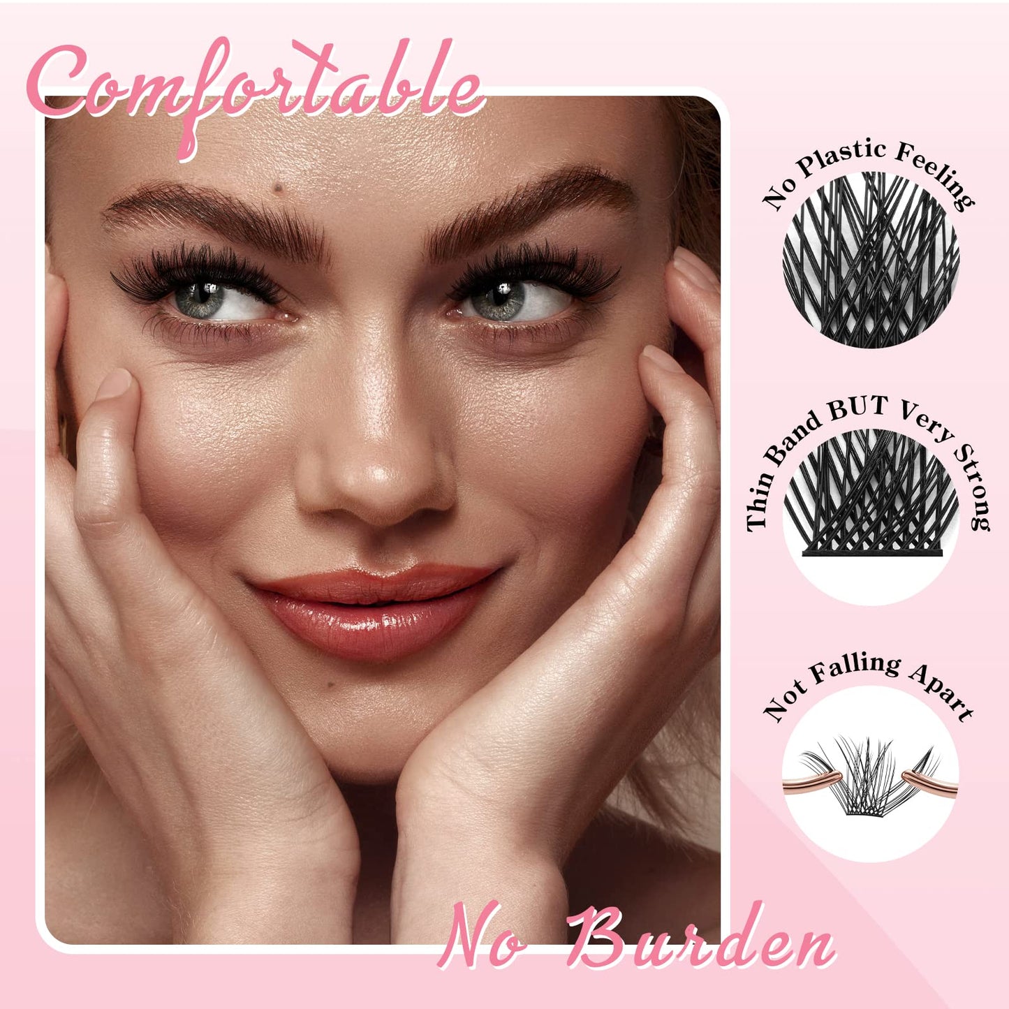 Lash Clusters 78pcs Individual Cluster Lashes Crislashes 12-18mm D Curl Mixed Eyelash Clusters Fluffy Cluster Eyelashes Wispy Volume DIY Eyelash Extension Clusters at home(H-D Curl-Mix12-18mm)