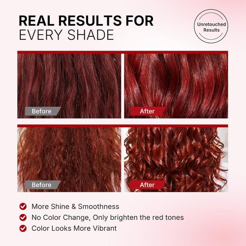 Karseell Color Depositing Conditioner - Red Hair Mask for Hydration & Tone Enhancement | 500ml (16.9 fl oz)