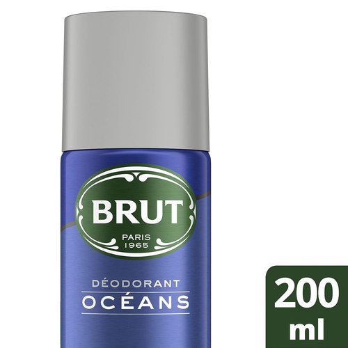 Brut Oceans Deodorant Body Spray for Men - Refreshing 6.7 oz Spray for All-Day Freshness
