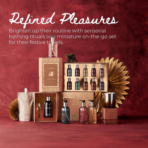 Luxury Scented Body Washes Gift Set by Stocking Filler | 10 x 1.7 fl. oz. for Christmas Beauty