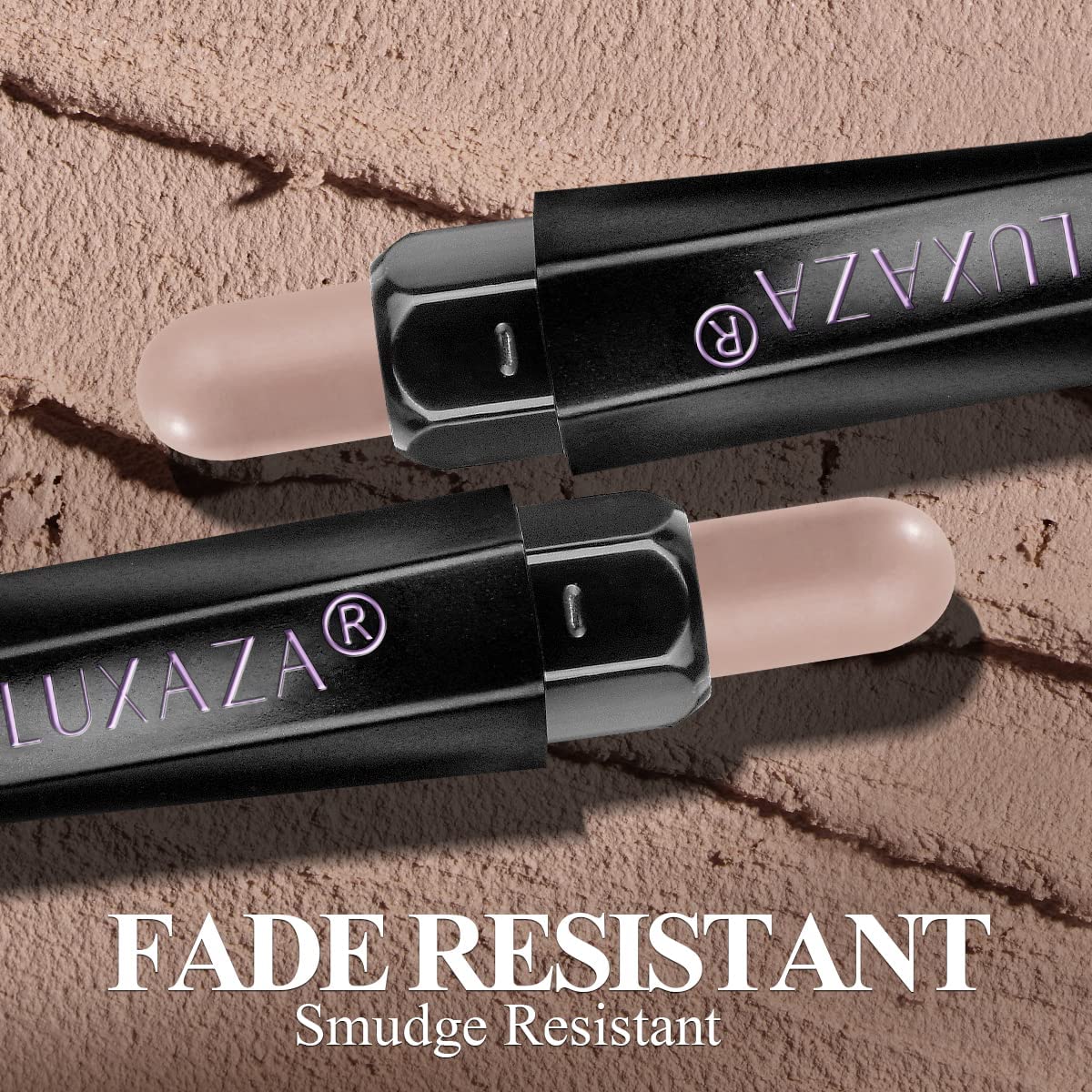 Cream Single Eyeshadow Stick with Blending Brush, Hypoallergenic Eye Shadow Sticks Makeup, Pro Waterproof & Long Lasting Eye Brightener Stick, Eyeshadow Pencil Crayon Shimmer #74