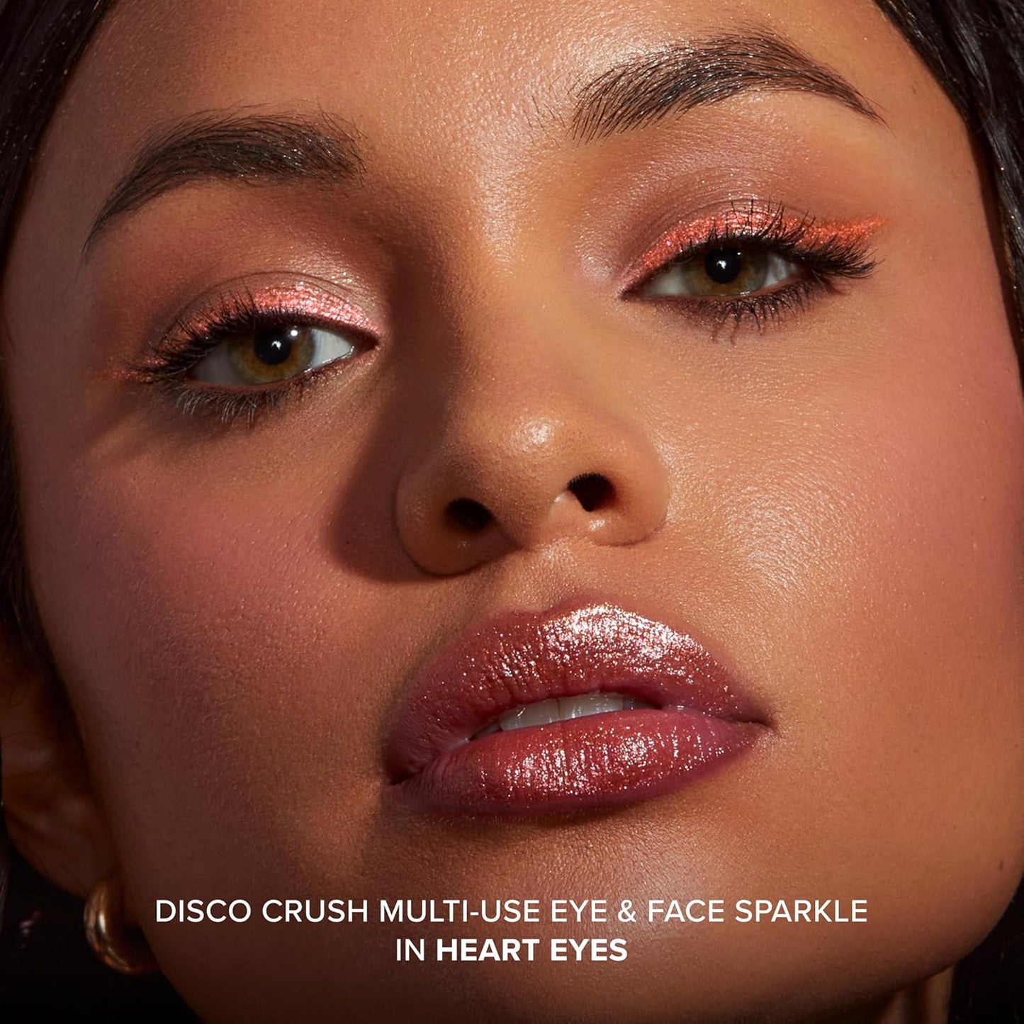 Too Faced Disco Crush Glitter - High Shine Multi-Use Eye & Face Sparkle | Creamy Iridescent Multichrome, 0.05 Oz
