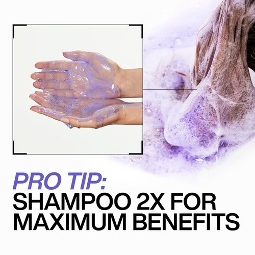 Redken Blondage Purple Shampoo - Neutralizes Brassy Tones for Blonde & Highlighted Hair | Color Depositing Formula