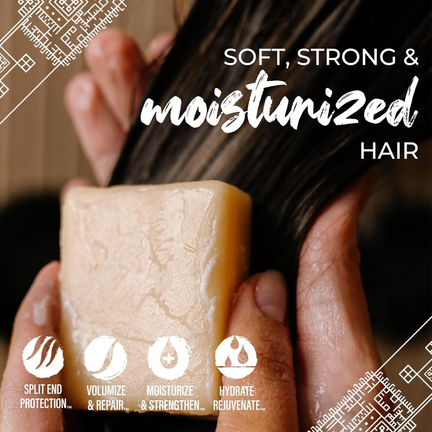 Viori Purple Conditioner Bar - Handcrafted with Longsheng Rice Water for Blonde Hair - Neutralizes Brassy Tones