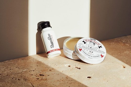Dapper Dan Nourishing Beard Balm - Essential Oils & Waxes for Styling | Vanilla & Raspberry, 1.69 fl oz