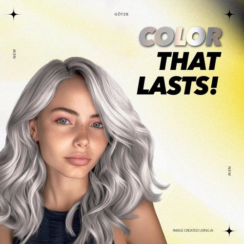 Got2b Metallics Hair Color - M71 Metallic Silver | Long-Lasting Vibrant Shine