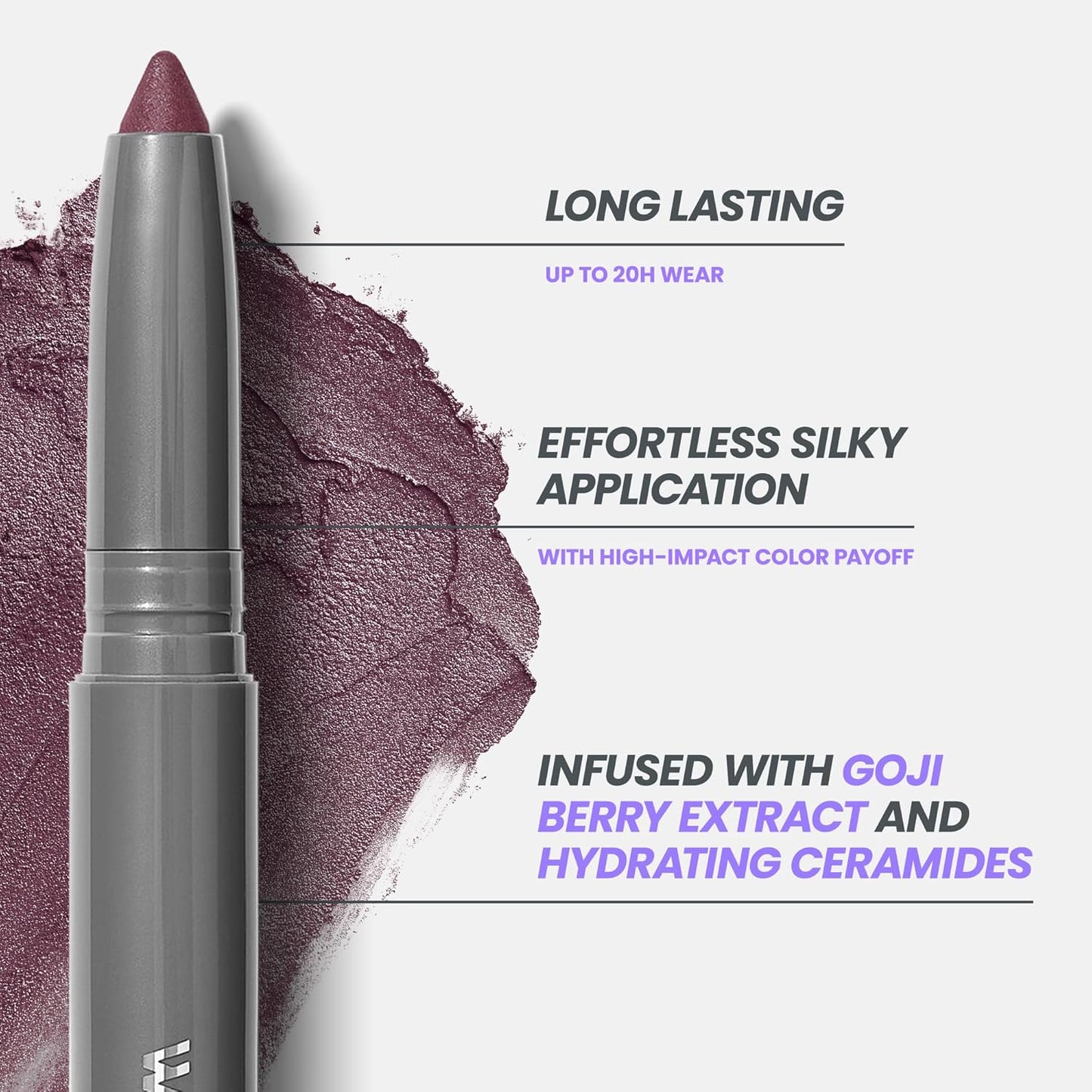 Wonderskin IYKYK Eyeshadow Stick - Budge-Proof, Waterproof Shimmer Eye Shadow in Vixen Color