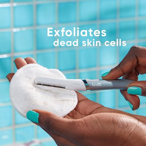 Gillette Venus Facial Razor Refills - Exfoliating Dermaplaning Blades, 4-Count for Smooth Skin