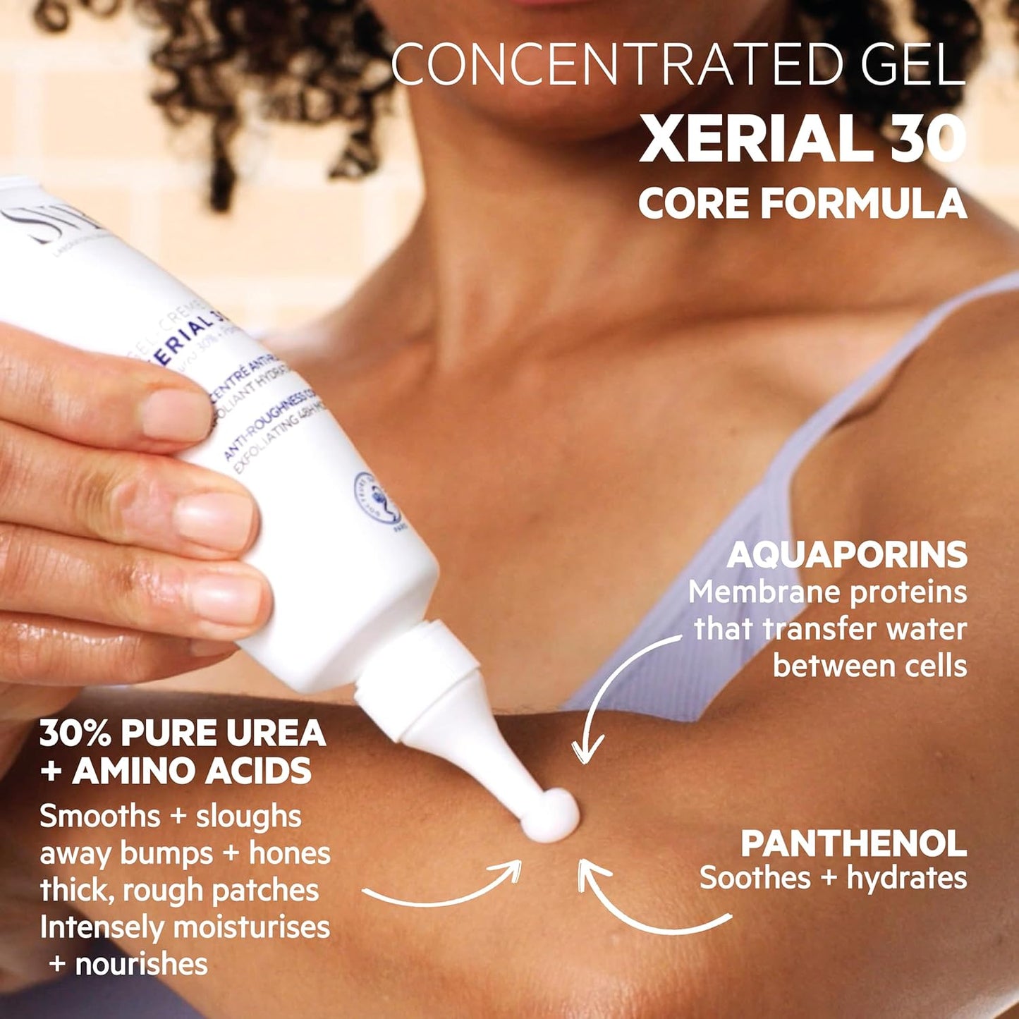 SVR Xerial 30 Body Gel Cream - Powerful 48HR Moisturizer & Exfoliator for Dry Skin | 2.5 fl. oz.