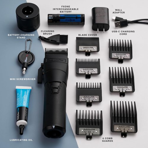 FXONE Professional Cordless Clipper - Versatile Beard Trimmer for Men | USB-C Rechargeable Hair Clippers