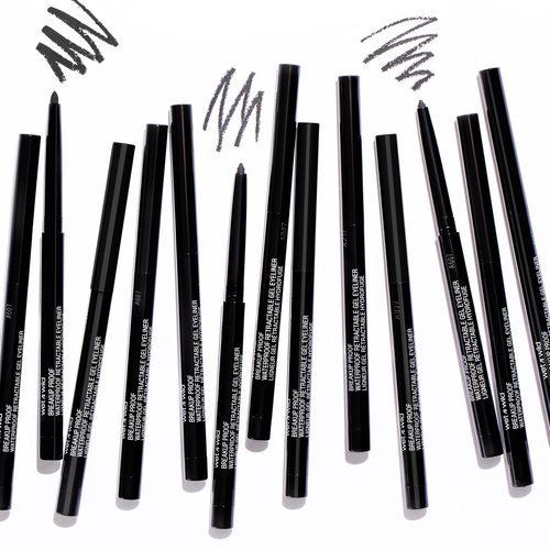 wet n wild Mega Last Breakup Proof Retractable Eyeliner - Ultra-Fine Brush, Waterproof,16-Hour Long-Lasting Wear - Cruelty-Free & Vegan - Black