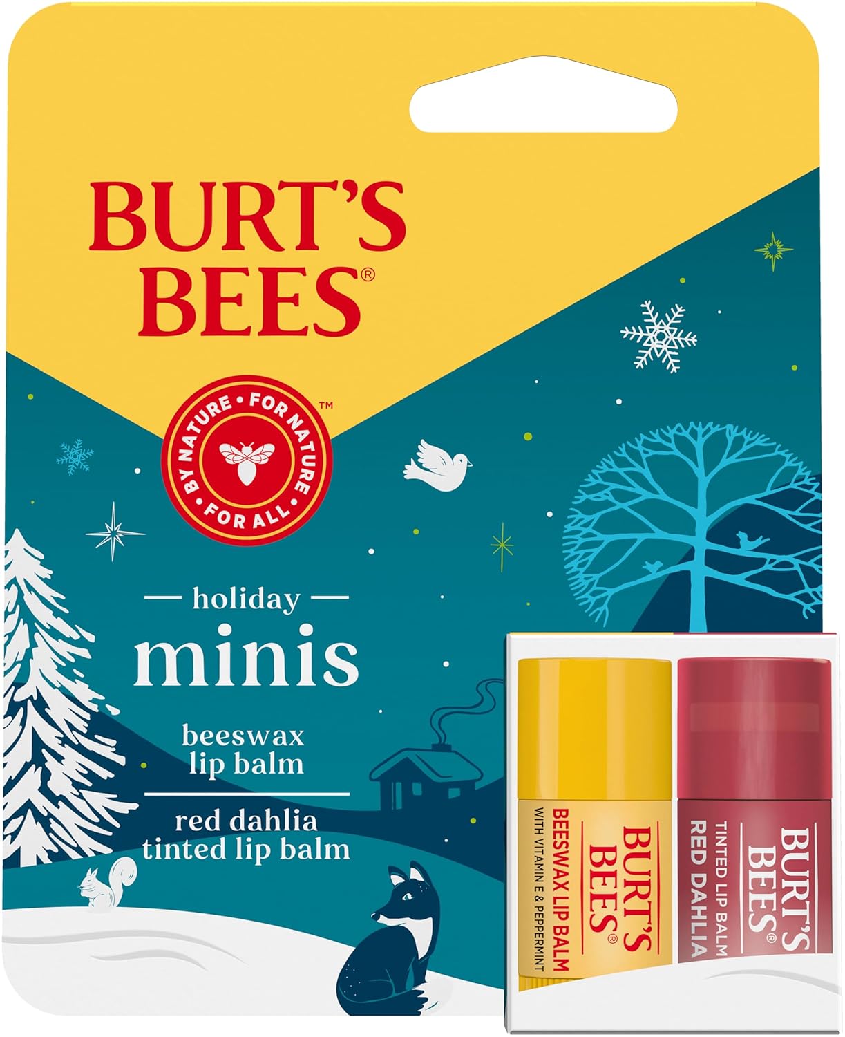 Burt’s Bees Lip Balm Gift Set - Natural Origin Lip Care, 2 Tubes, 0.049 Oz Each