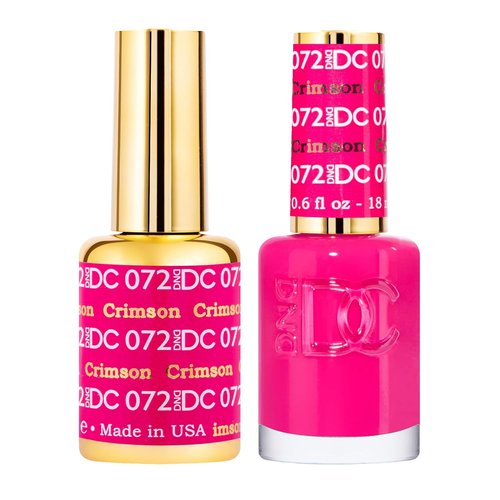 DND DC Gel Polish Set - Red Collection | Chip-Free UV/LED Gel & Air Dry Nail Lacquer, 0.5 Fl Oz Each